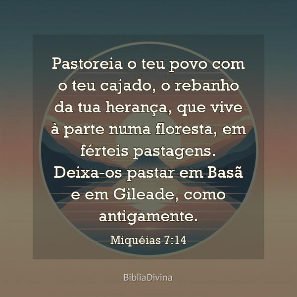 Miquéias 7:14