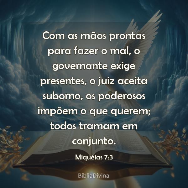 Miquéias 7:3