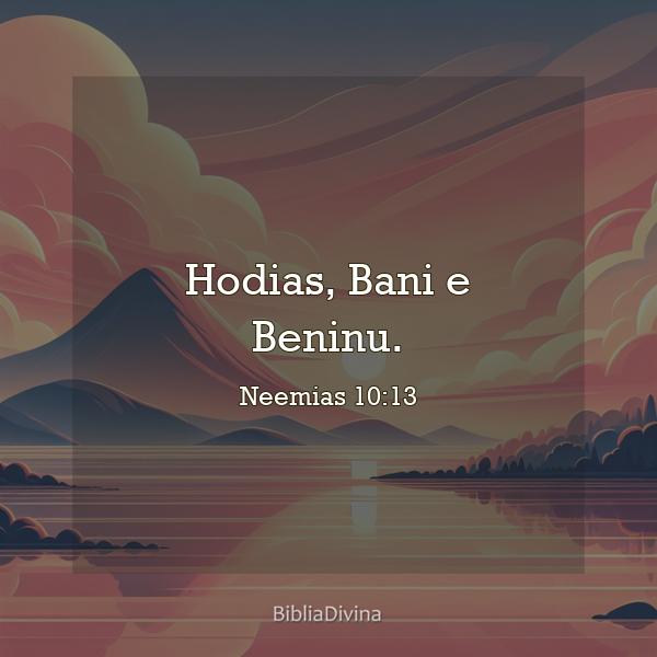 Neemias 10:13