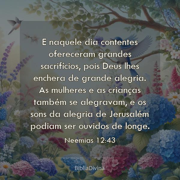 Neemias 12:43