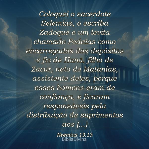 Neemias 13:13