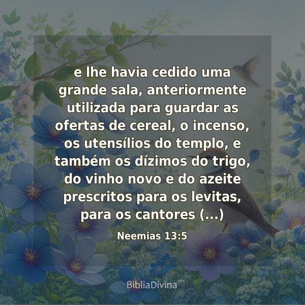 Neemias 13:5