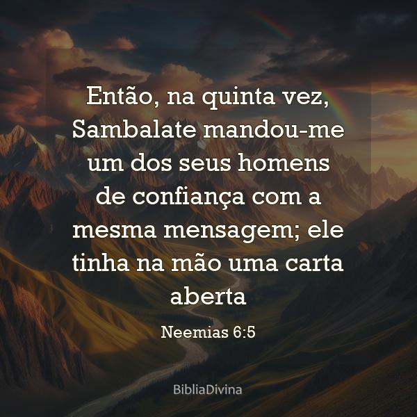 Neemias 6:5