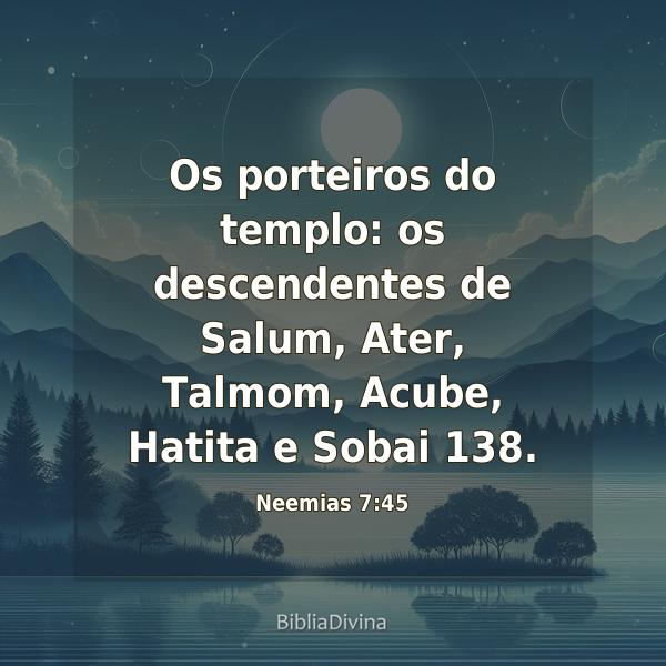 Neemias 7:45