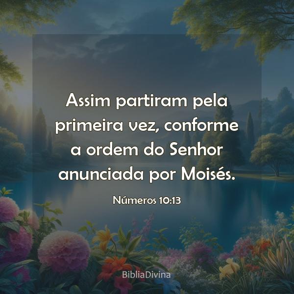 Números 10:13