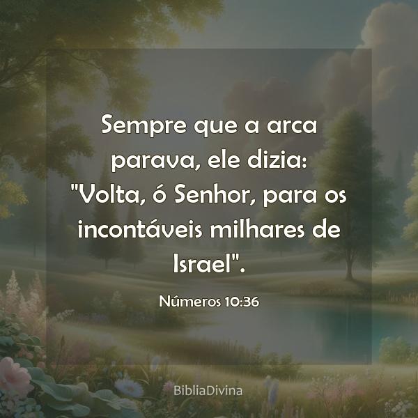 Números 10:36