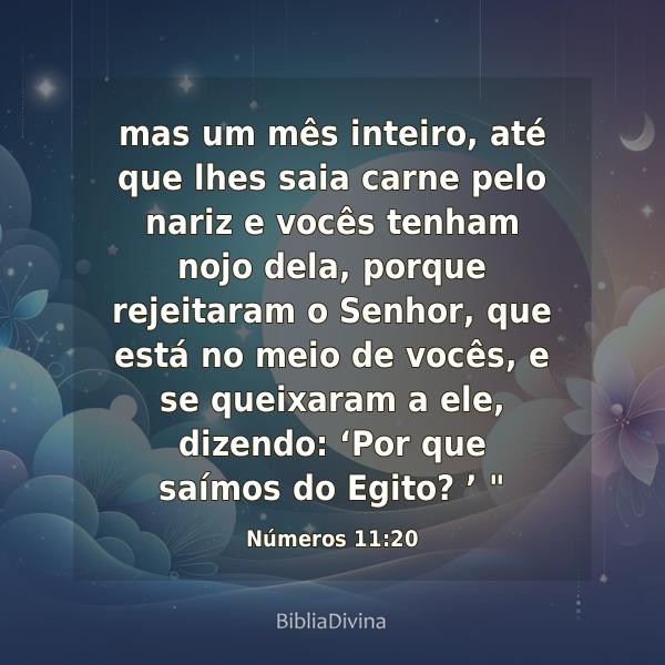 Números 11:20