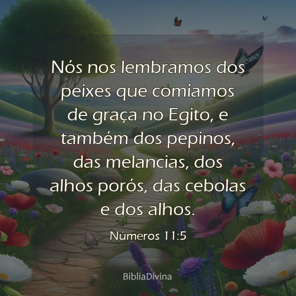 Números 11:5