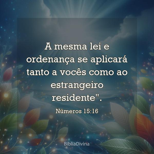 Números 15:16