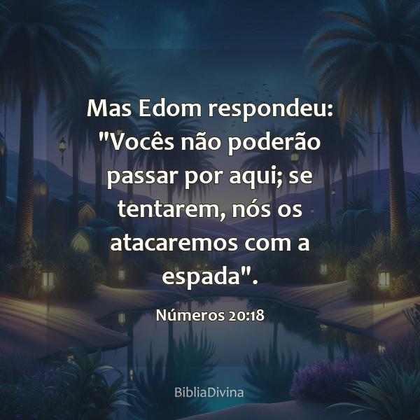 Números 20:18