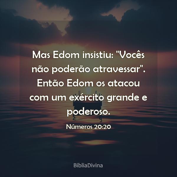 Números 20:20