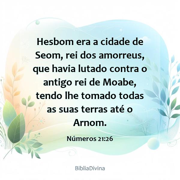 Números 21:26