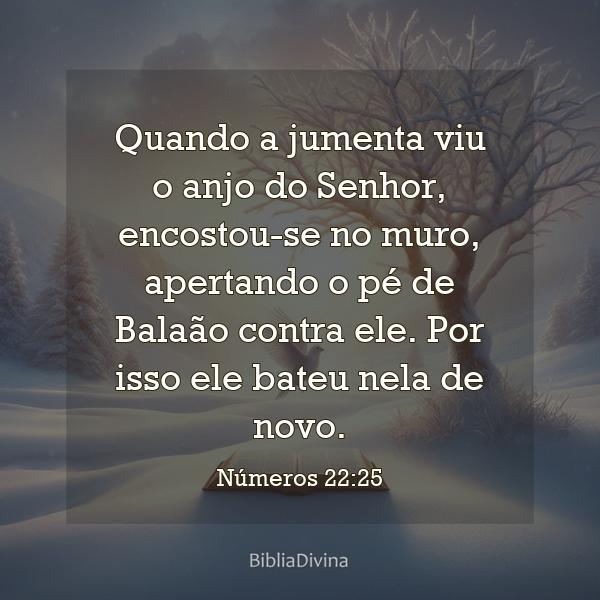 Números 22:25