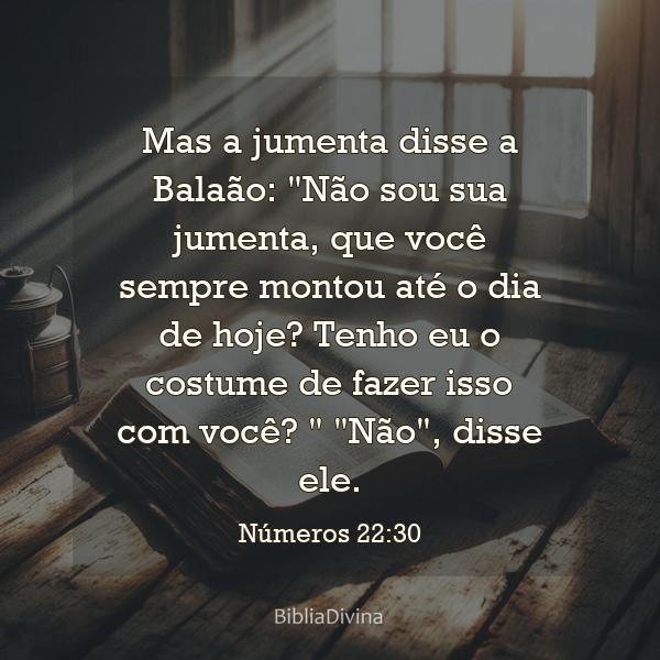 Números 22:30