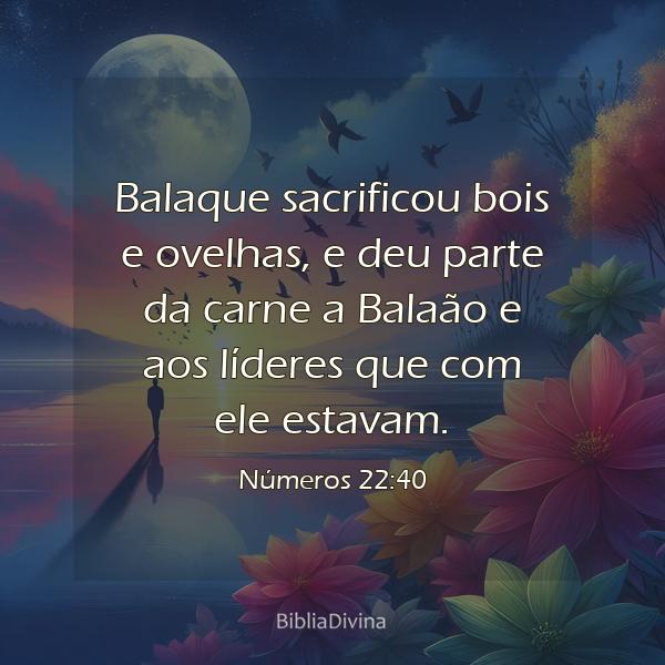 Números 22:40