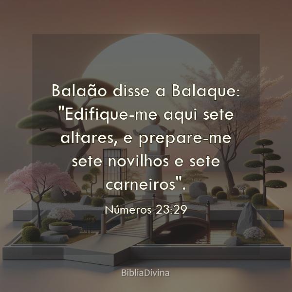 Números 23:29