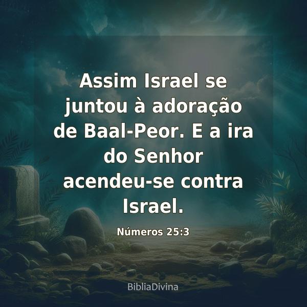 Números 25:3