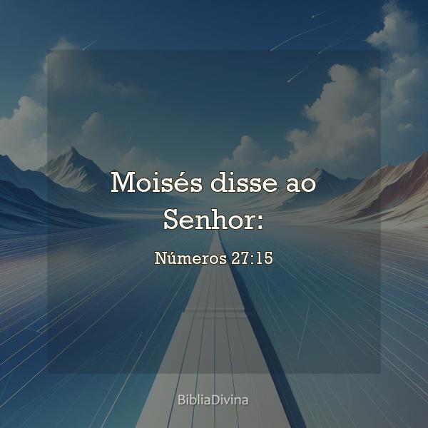 Números 27:15