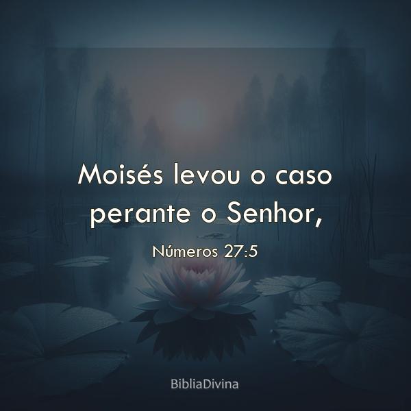 Números 27:5