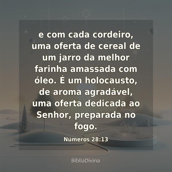 Números 28:13