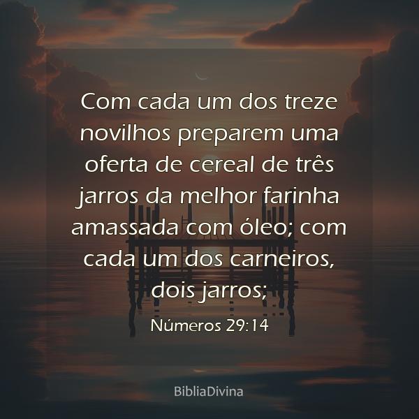 Números 29:14