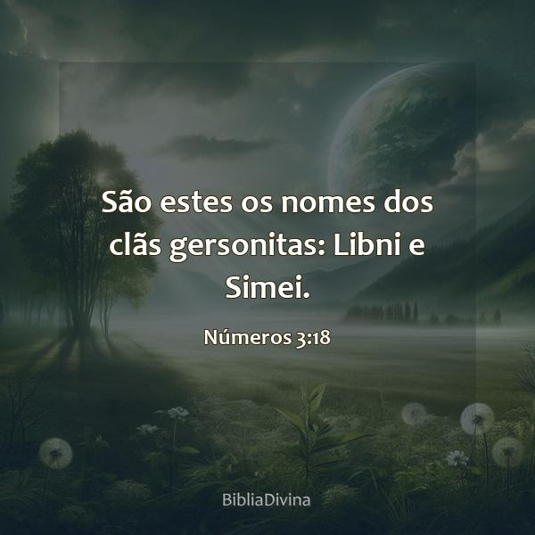 Números 3:18