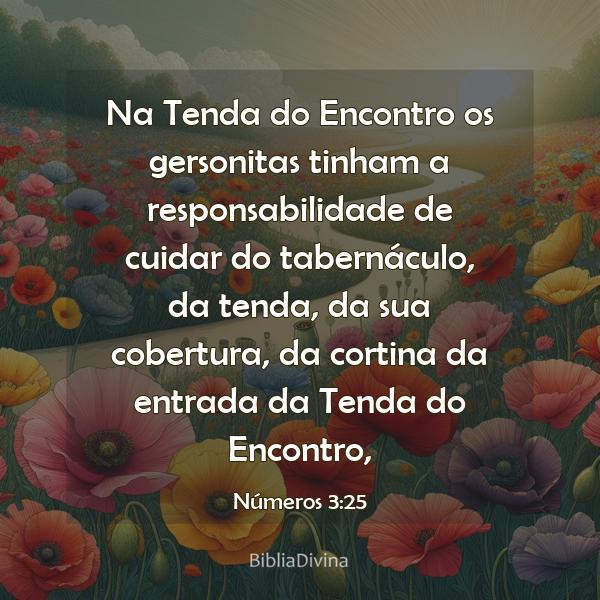 Números 3:25