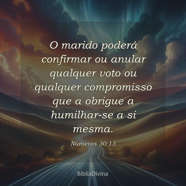 Números 30:13