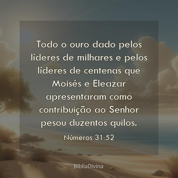 Números 31:52