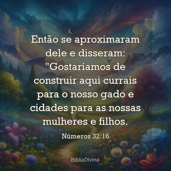 Números 32:16