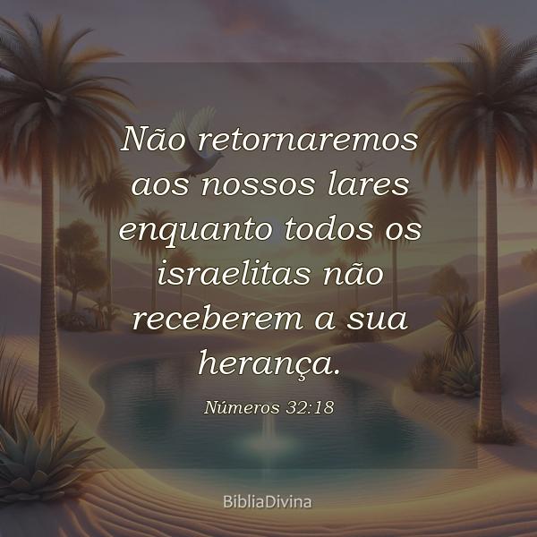 Números 32:18