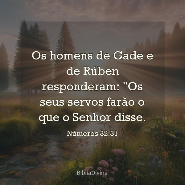 Números 32:31