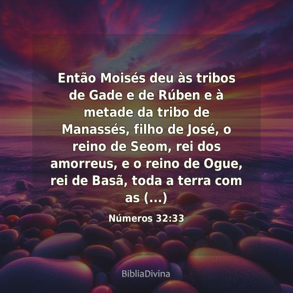 Números 32:33