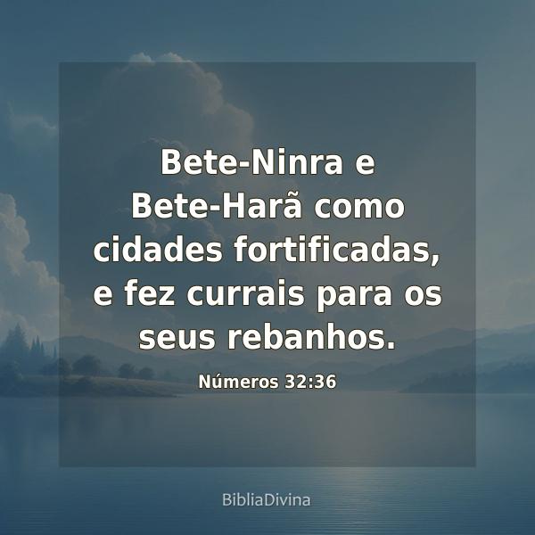 Números 32:36