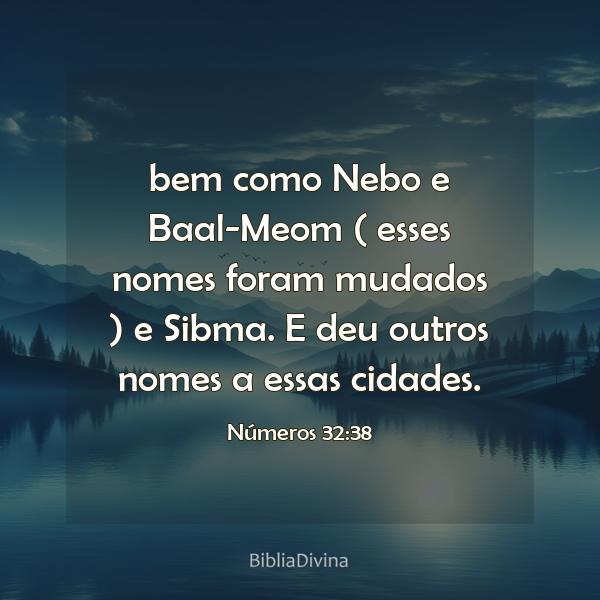 Números 32:38