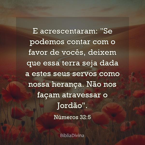 Números 32:5