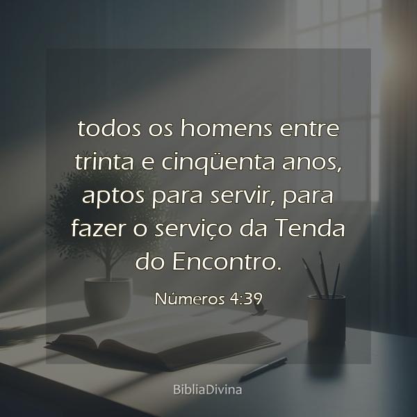 Números 4:39