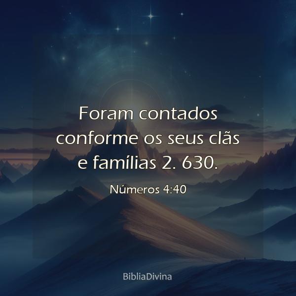 Números 4:40