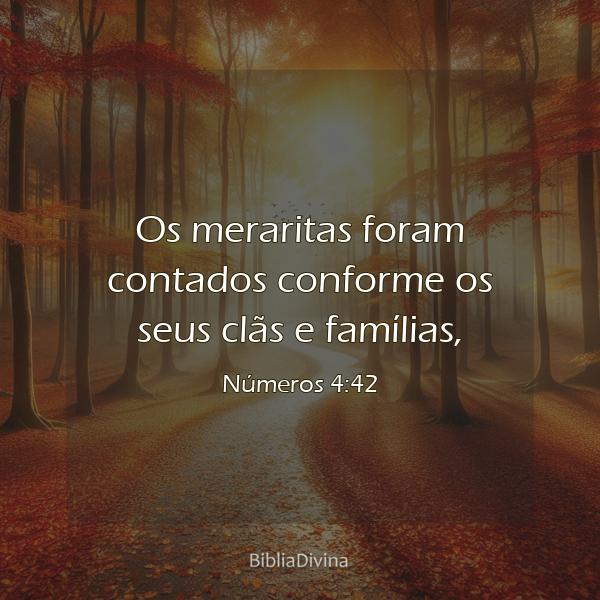 Números 4:42