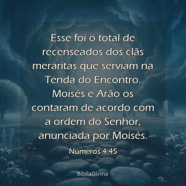 Números 4:45