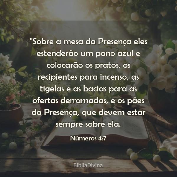 Números 4:7