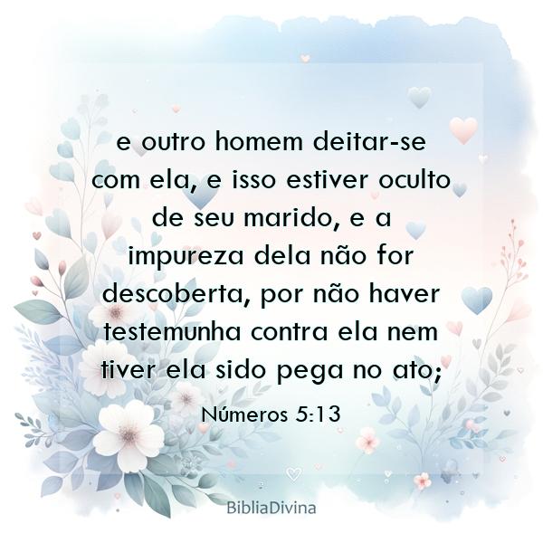 Números 5:13