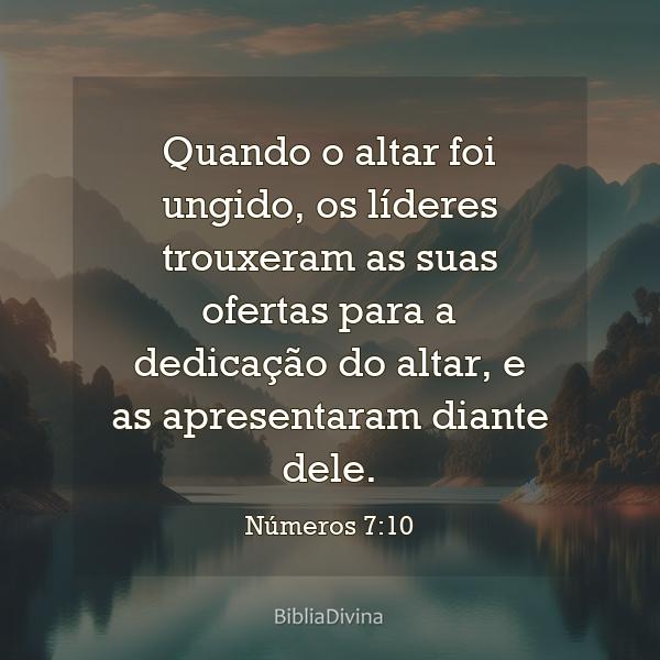 Números 7:10