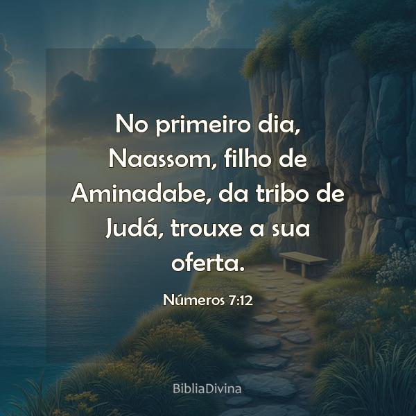 Números 7:12