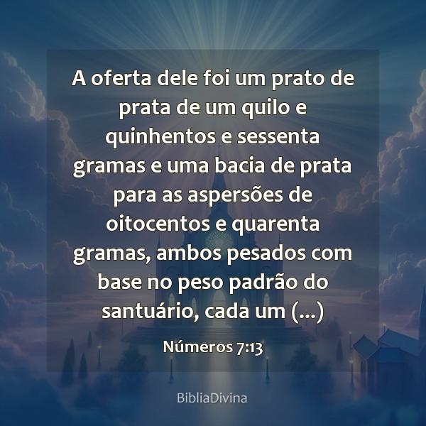 Números 7:13