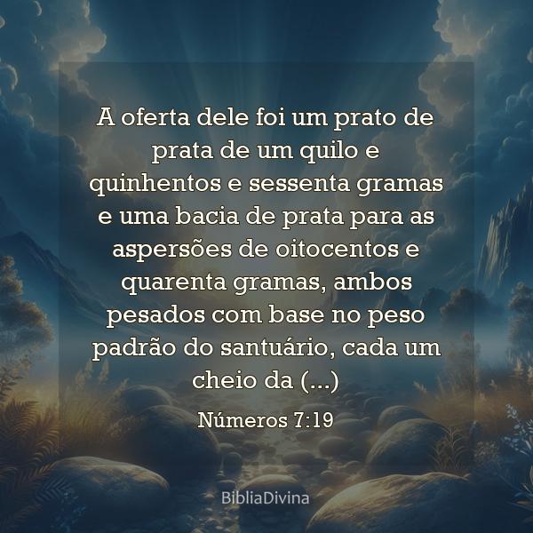 Números 7:19