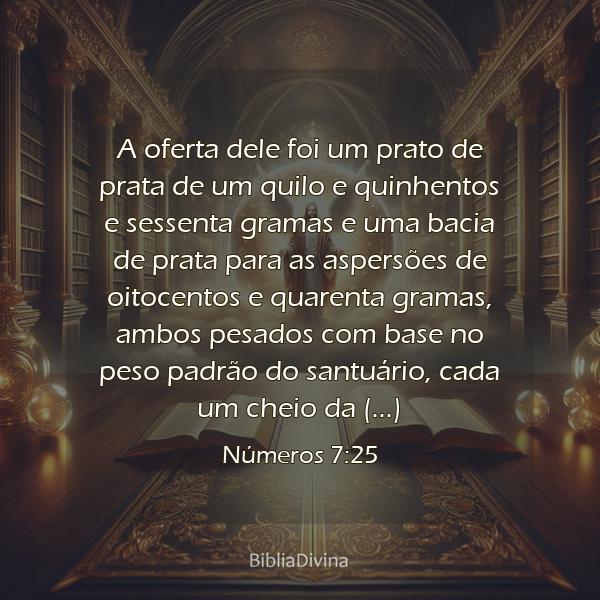 Números 7:25