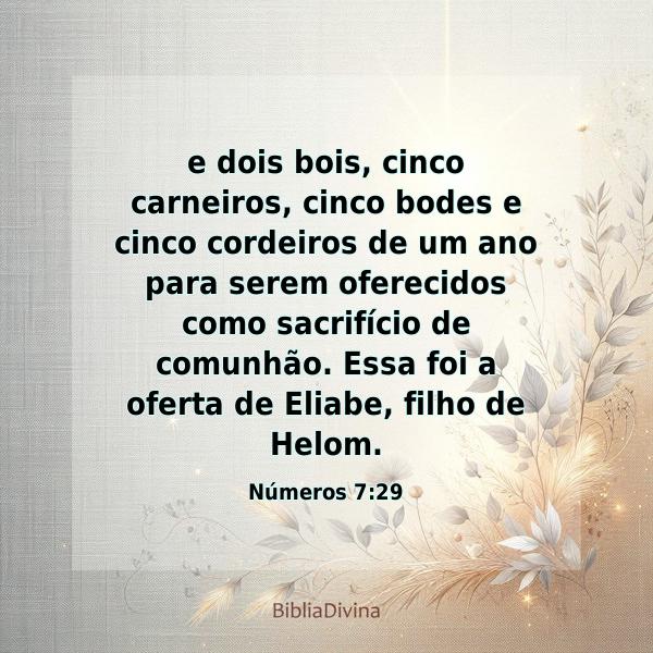 Números 7:29