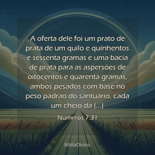 Números 7:31