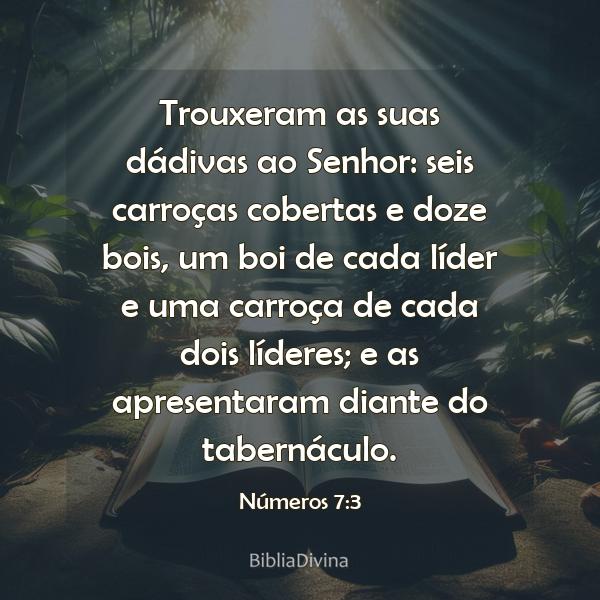 Números 7:3